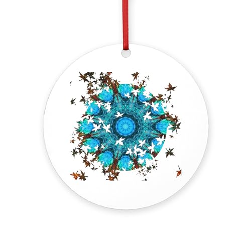 CafePress Redemption Leaf Breakout Round 4' MDF Holiday Ornament