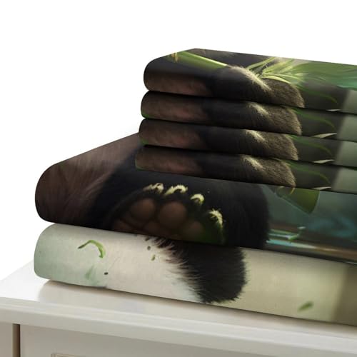 Housse de couette panda 3D en microfibre premium ultra résistante - 7