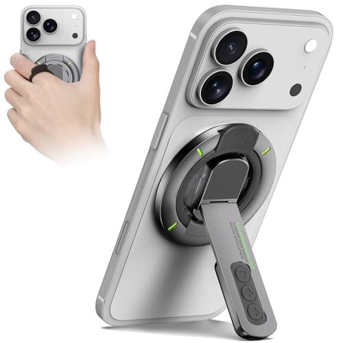 for MagSafe Ring Stand Double-Sided Magnetic Phone Grip with 360 Finger Ring Holder Phone Stand Kickstand Compatible with iPhone 17/16/15/14/13/12 & Samsung