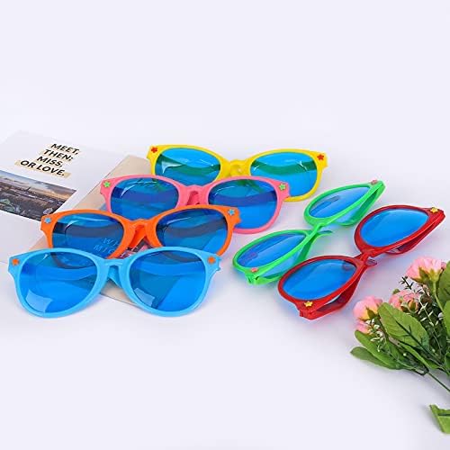 6 Pcs Jumbo Plastic Sunglasses Funny Party Glasses For Birthday Party Halloween Cosplay Supplies - Image 2