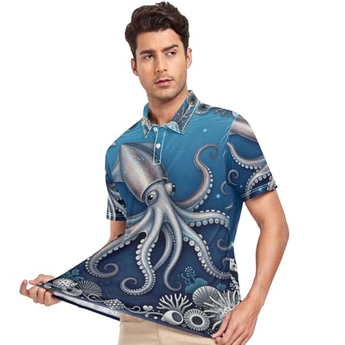 Polo homme anti-transpiration GuoChe - Évacuation humidité et séchage rapide