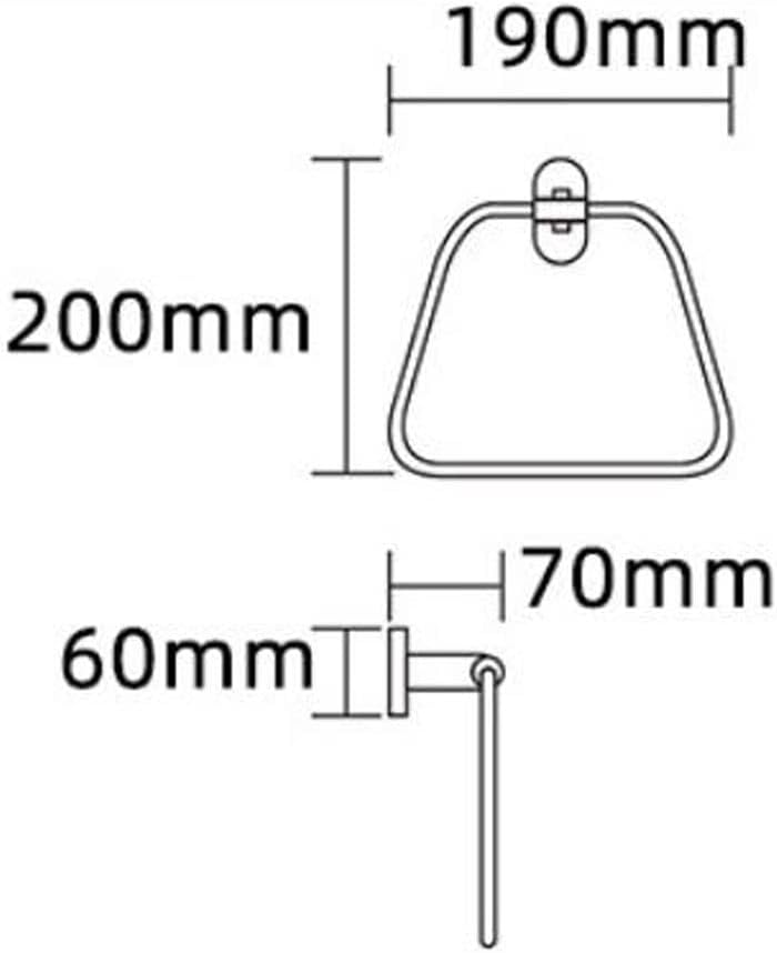 Towel Holder,Towel Ring,304 Stainless Steel Towel Ring Towel Ring Towel Rack Suitable for Bathroom, Kitchen