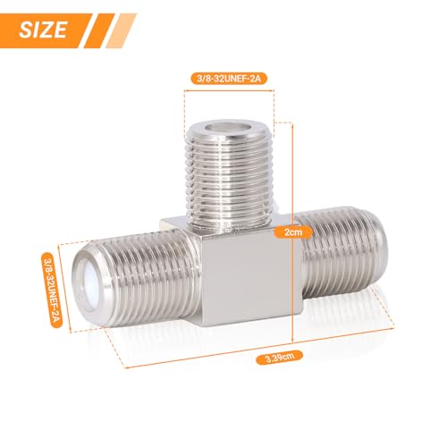 Conector de cable de satélite Elecbee para mejorar la televisión del salón con VCR 5