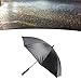 PerGar Misting Fan Umbrella, Umbrella with Built in Fan and Mist Spray, 190t VinylFiberglass 8 Ribs Rechargeable Long Handle Sun Umbrella, for Summer Cooling Beach Sports (Outer Black