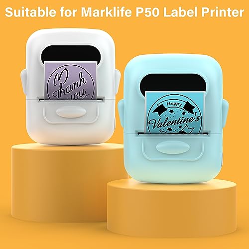 2\"x2\"Direct Thermal Labels for Marklife P50 Label Printer, Multi-Purpose Self-Adhesive Direct Thermal Labels for Business, Home, Office,150 Labels/Roll - Thumbnail 4