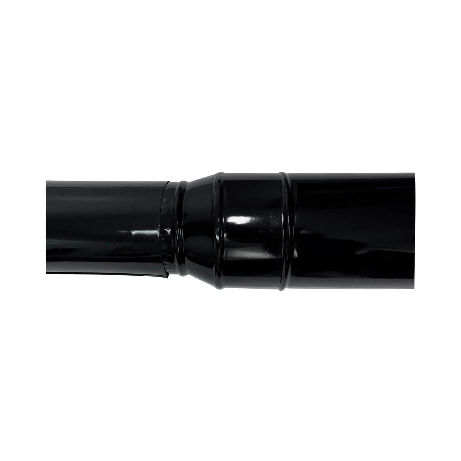Reducción Tubo Chimenea 250 a 200mm - Adaptador Negro Vitrificado para Estufas de Leña - Reductor Macho-Hembra - Tubo Estufa