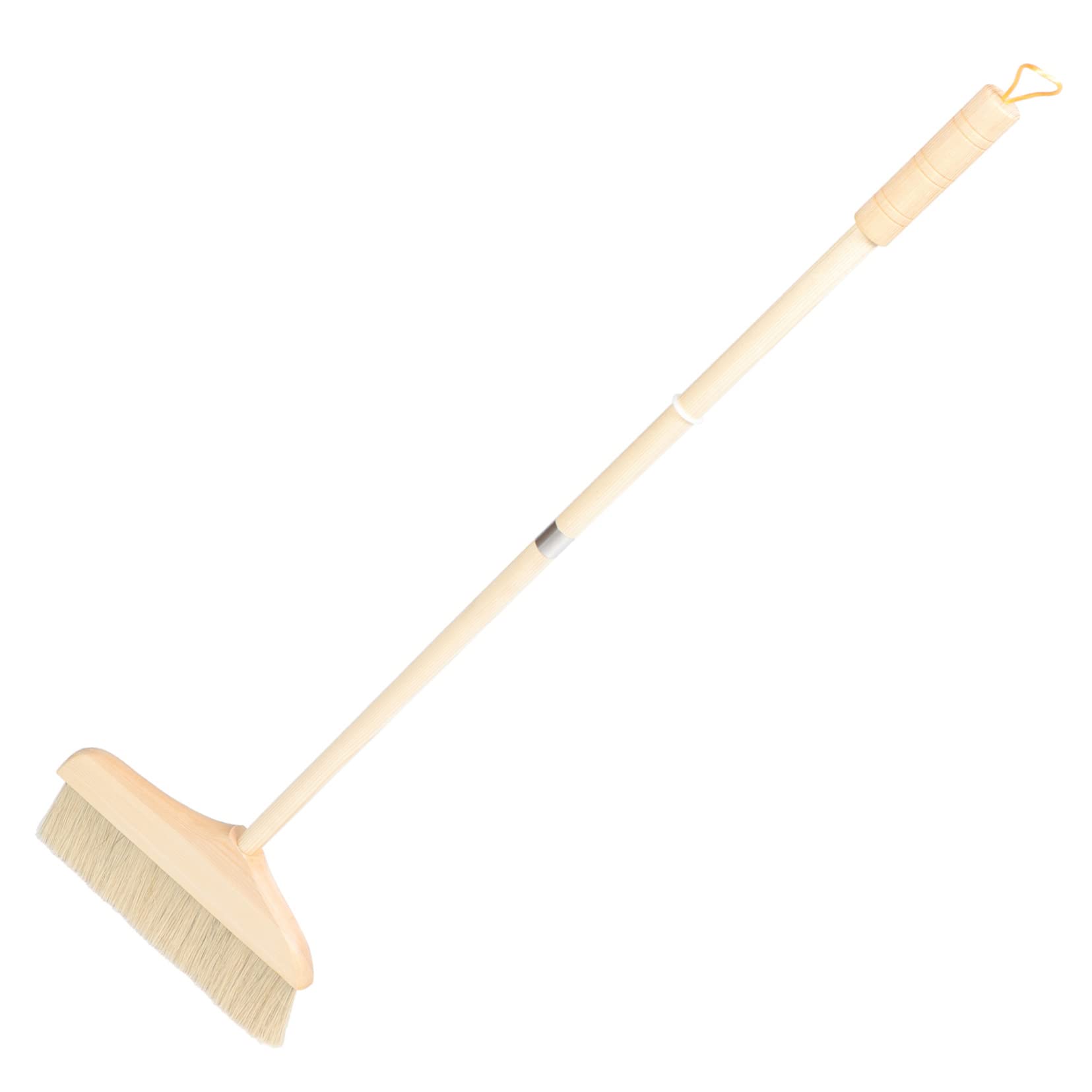 GANAZONO Brosse à Nettoyer à Long Manche Détachable avec Poils Souples pour Intérieur Balai Portable pour Sols et Tapis Pratique