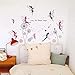 Walplus Autocollants Muraux Fées Plus Rose Pissenlit Amovible Auto-Adhésif Mural Art Stickers Vinyle Maison Décoration DIY Salon Chambre Bureau Décor Peint Enfants Chambre Cadeau, Multicolore