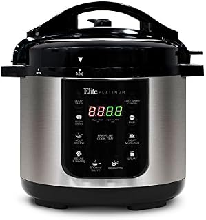 Elite Platinum EPC-414 Maxi-Matic 4 Quart Electric Pressure Cooker, Black (Stainless Steel)