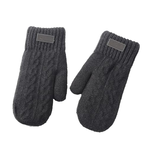Guantes de esquí para niños, resistentes al viento, cálidos, forro polar, impermeable, dibujos animados, guantes para niños, para exteriores, ciclismo, guantes de dedos, guantes de invierno, guantes