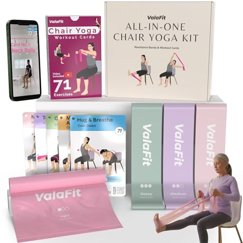 Chair Yoga 71-Pose Kit with Bands
