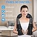 Imagen de TAKRINK Masajeador Shiatsu Masajeador Cuello Hombro 16 Cabezales de Masaje Refuerzo de Velcro 3 Velocidad Dirección Ajustable Relajación con Calor Cable de Alimentación 1