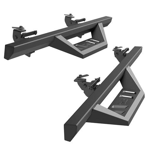 TAC Sidewinder Running Boards Fit 2007-2018 Jeep Wrangler JK 2 Door 4” Drop Side Steps Nerf Bars Rock Slider SUV Fine Texture Black Off-Road Accessories (2pcs)