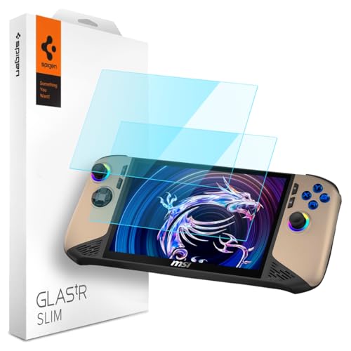 Spigen Tempered Glass Screen Protector [GlasTR Slim] designed for MSI Claw 8 Ai - 2 Pack