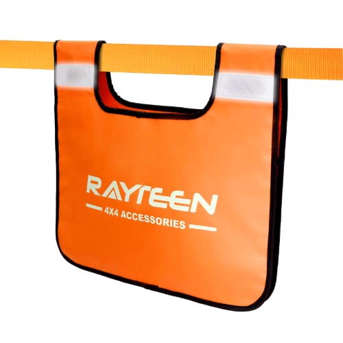 RAYTEEN Recovery Winch Damper Glow in Dark, Winch Cable Safety Blanket, Recovery Strap Damper, Heavy Duty PVC Made