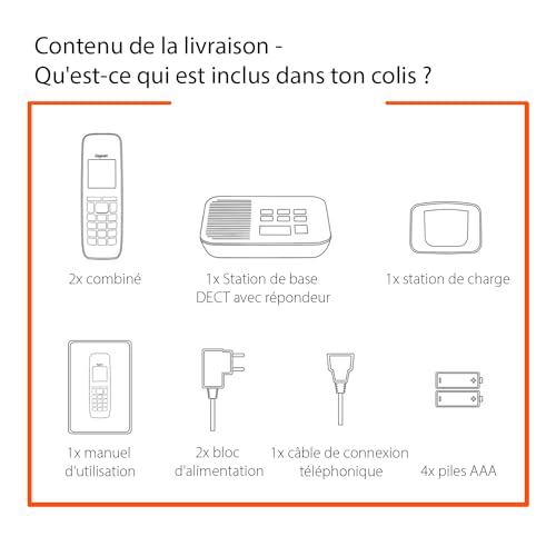 Telephone fixe pack telephones Gigaset L36852 H2844 N153 - vue 7