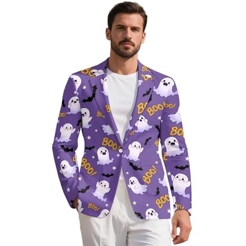 Mens Suit Jackets Casual One Button Slim Fit Blazers Lined Coat Sport Coats with Pockets for Wedding Prom Party