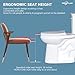 HOMLYLINK Tall Toilet 22 Inch for Seniors, Extra High Toilet, Comfort Elongated Bowl Heigh 21