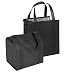 Hannah Insulated Shopping Bag, Black (2 Pack)