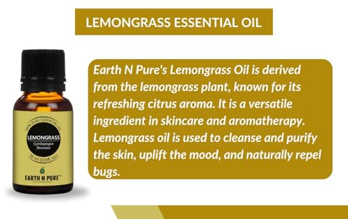 Image of Earth N Pure Ceramic Aroma White Diffuser Burner with 10Ml Lemongrass Oil & 2 Pcs Candles Strong & Long-Lasting Fragrance | Perfect for Gift Set