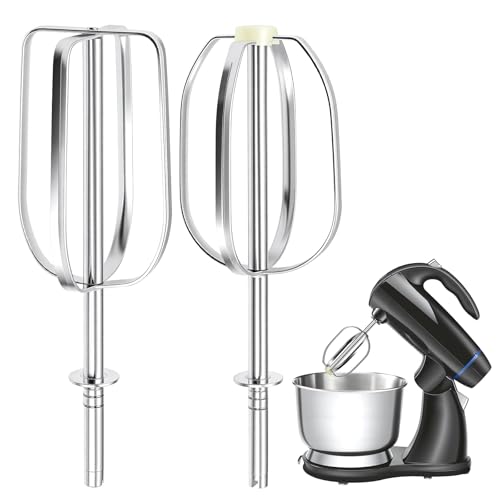 Mixer Beaters Replacement Only Compatible with Sunbeam Mixmaster Older Vintage Model 100-86659 & 11C Mixer - Premium 304 Stainless Steel Single Notch Attachments, High Efficiency Accessories - 2 Packs