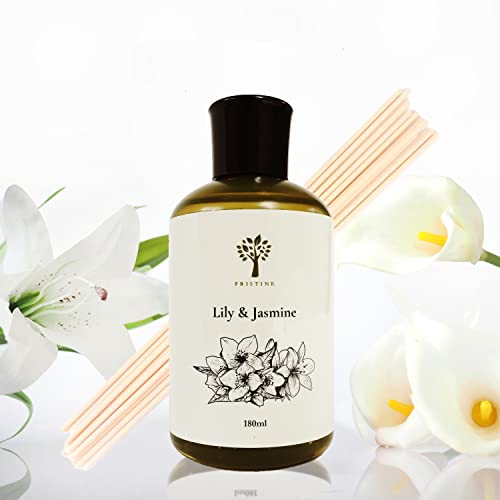 PRISTINE Lily & Jasmine Diffuser Refill with Free Reed Stick