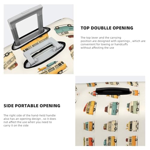 Luggage Cover Protector - Cartoon Travel Car Print Suitcase Covers for Luggage Fit 22-24 Inch Suitcase4