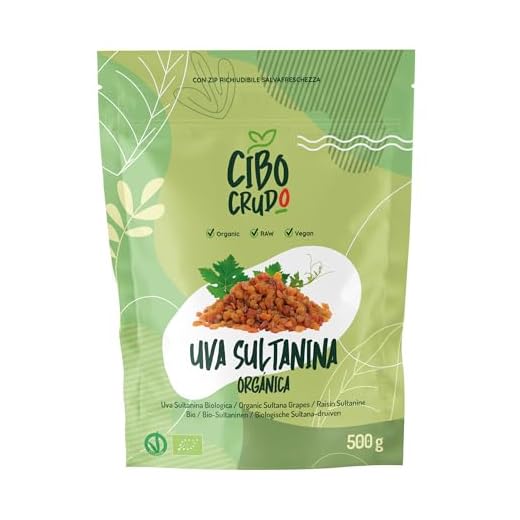 Uva Pasas Sultanas Ecologicas - 500g. Uvas Pasas Deshidratadas y Cruda Sin Azúcares Añadidos para Consumir con Snacks o en Dulces.