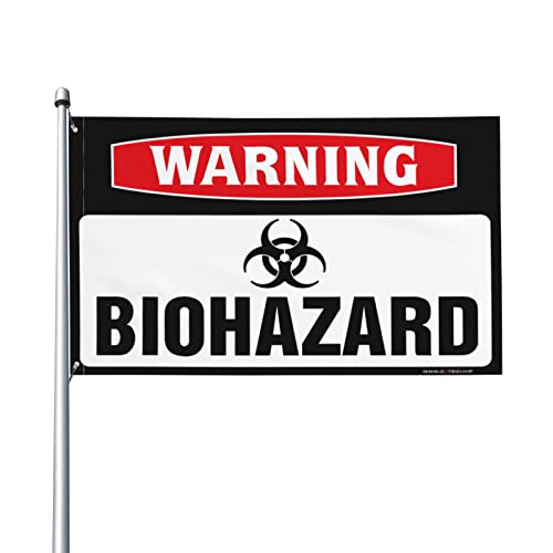 Drapeau Biohazard 152x244 cm pour décoration de chambre et dortoir d'étudiant