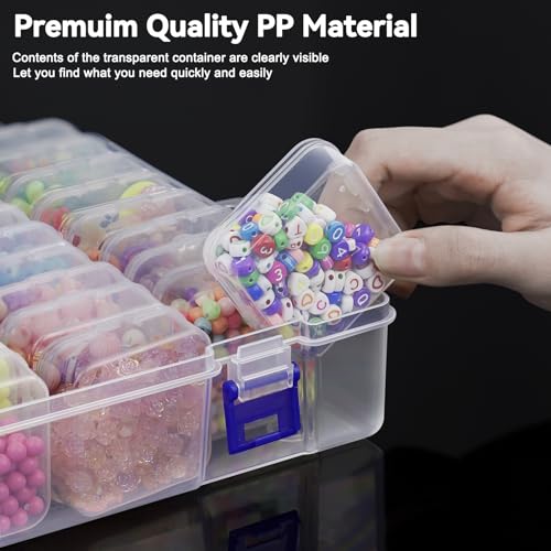 image for DILIBRA Bead Organizer Box, 46 Pcs Small Bead Organizers and Storage P