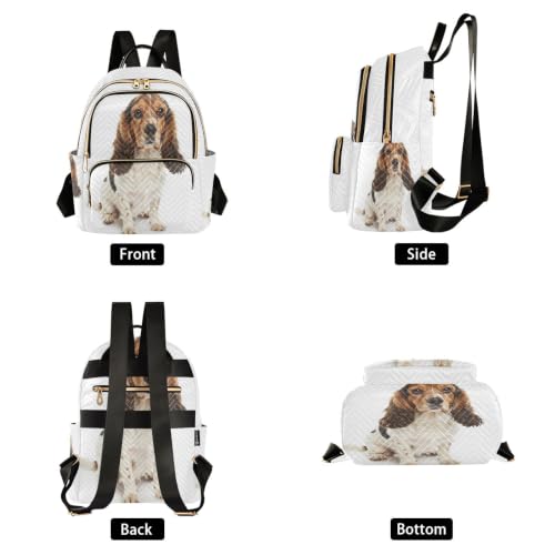 Sac à dos chien tricolore mignon : rangez tout avec élégance sans effort