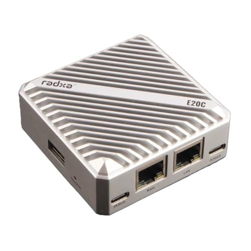 MiiElAOD Radxa E20C 4�R�ACPU�f���A���M�K�r�b�g�C�[�T�l�b�gCNC�A���~�j�E�������P�[�X 4K�f�R�[�h(4GB Ram + 32GB eMMc)