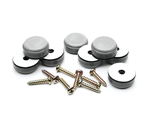 Gorillaglides Cb253 1 Inch Chair Sliders / Furniture Glide Floor Protectors (Set Of 8 Glides) Screw-On Or Self-Adhesive, For Sliding On Carpet And Hard Surface Floors, Round #TOP2