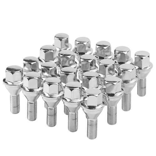 Wheel Lug Bolt M12x1.25 Wheel Studs Compatible with Jeep Dodge Chrysler Ram Cherokee Vehicle 200 2015-2017 Renegade 2014-2022 Dart 2013-2016 Compass 2018-2022 Replace# 6509933AA 611-005 (20pcs)