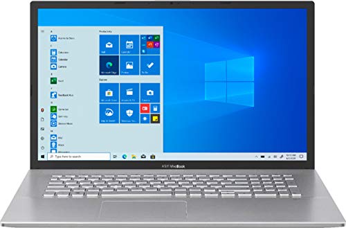 Image of ASUS VivoBook 17 X712DA Laptop, 17.3 inch HD+ Screen, AMD Ryzen 7-3700U Processor up to 4.0GHz, 12GB RAM, 256GB PCIe SSD, Webcam, Wireless-AC, Win 10 Home, Silver