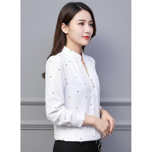 Image of ROYALICA Women Tops Womens Regular Fit Striped White Colour Cotton Blend Casual Shirt