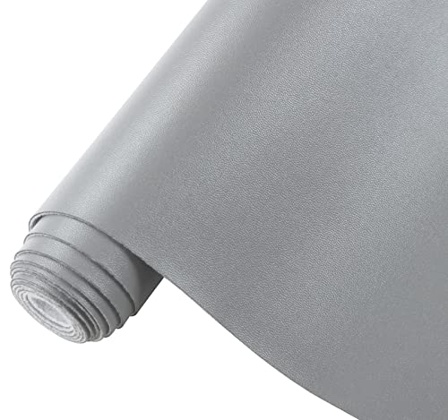 Premium Grey Marine Vinyl Faux Leather Sheets: Durable Waterproof Synthetic Fabric for DIY Upholstery, Crafts, and Home Decor - 54" x 36" 3 Premium Grey Marine Vinyl Faux Leather Sheets: Durable Waterproof Synthetic Fabric for DIY Upholstery, Crafts, and Home Decor - 54" x 36" - Image 2