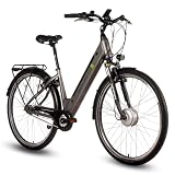 SAXONETTE E Bike Damen 28 Zoll mit Rücktrittbremse, Bis zu 60-90KM
