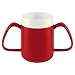 Produktbild NRS Rot/Weiß Thermo Safe Becher mit 2 Griffen