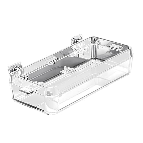 GALPADA Reptile Feeder Transparent Feeding Basin with Suction Cup Durable Bowl for Reptile Supplies for Holding Food and Water Easy to Clean