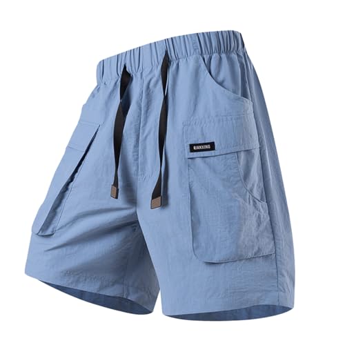 Short respirant en soie glacée avec taille élastique confort