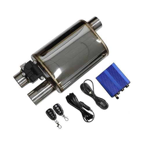 Silenciador de escape de coche con tubo de acero inoxidable de 76mm