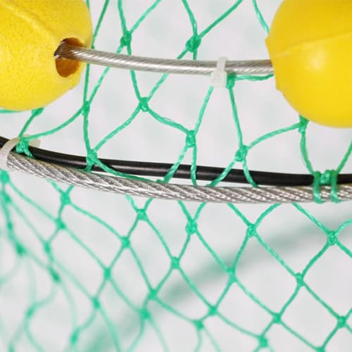 Covo Viveiro Samburá Sacola Covo Flutuante Grande Aço Reforçado Pesca Peixe Lambari