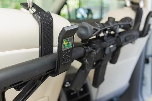 Gun Rack Clip On for headrest by CoJo for Rifles & Shotguns, Trucks, Cars Vehicle Storage - Secure, Adjustable, Universal Fit