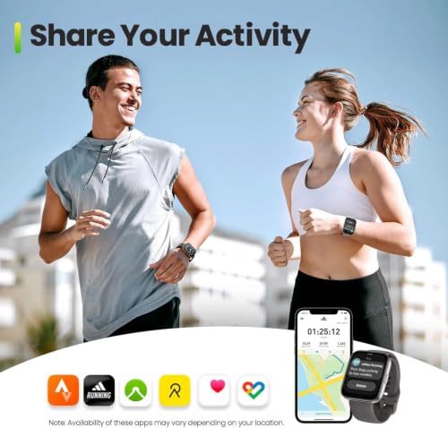 Image of Amazfit Bip 5 Unity Smart Watch 46mm, 11-Day Battery, Fitness Activity Tracker with 120+ Sports Modes, Heart Rate & Sleep Monitor, Customizable Watch Faces, for Android & iPhone, Charcoal