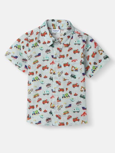 Image of Nautinati Boys Printed Shirt & Short Clothing Set Combo | Age 0-3 Years