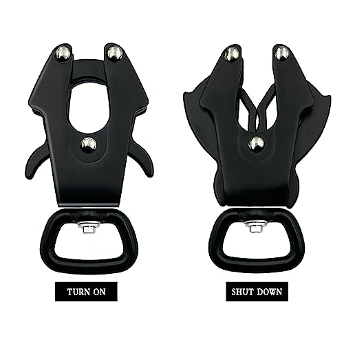 2 Frosch Clip Hundeleine Schnallen, 360 Grad drehbare Clip, Heavy Duty Schnellspanner und Verriegelung Hundeleine Schnalle für die Befestigung Haustier Halsband