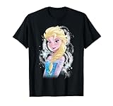 Disney Frozen Elsa Snowflake Swirls Princess Pose T-Shirt