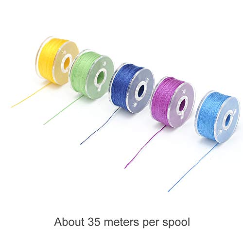 Popku 72Pcs Bobbins With Sewing Thread For Brother Singer Babylock Janome Kenmore (72Pcs Bobbins) #TOP5