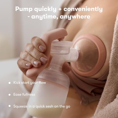 Image of FridaMom Manual Breast Pump, Portable Hand Breast Pump with SoftFeel Flange | Ergonomic Handle for Comfortable Milk Expression, Breastfeeding Essential for Nursing Moms